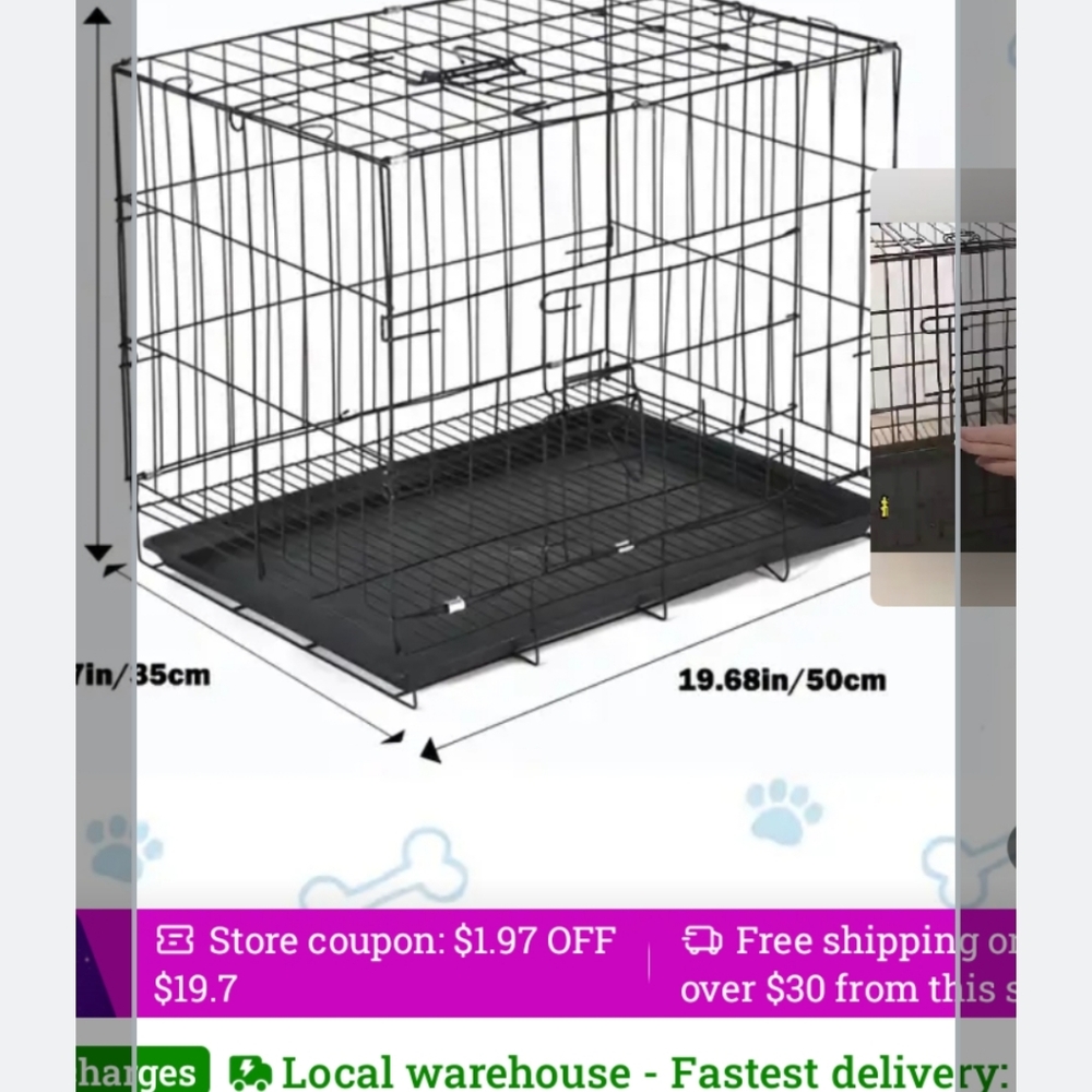Black Dog Travel Crate, Puppy Training